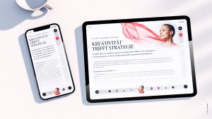 Die gleiche App ist hier einmal auf einem Smartphone und zum Vergleich auf einem Tablet zu sehen.