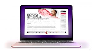 Auf diesem Laptop Bildschirm ist die Website Version des gleichen Contents zu sehen.